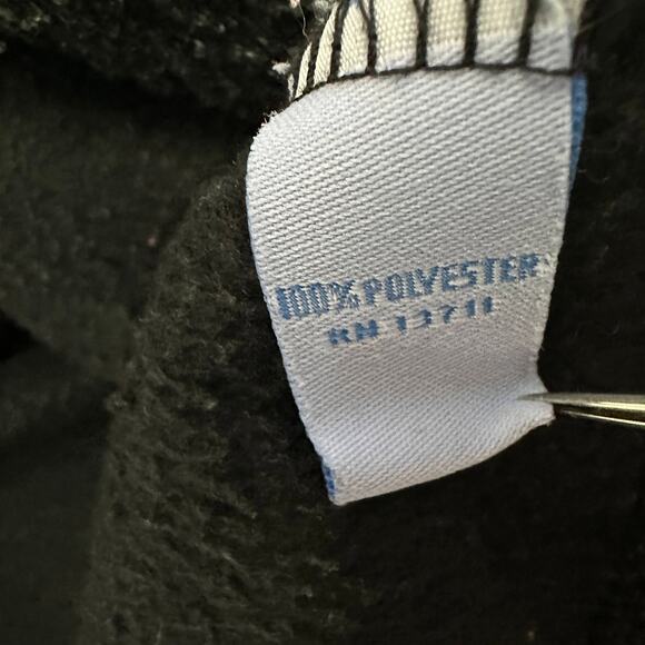 Pacer Fleece Jacket Womens M Black Full Zip Drawstring Waist Collared Oversized - Picture 7 of 7